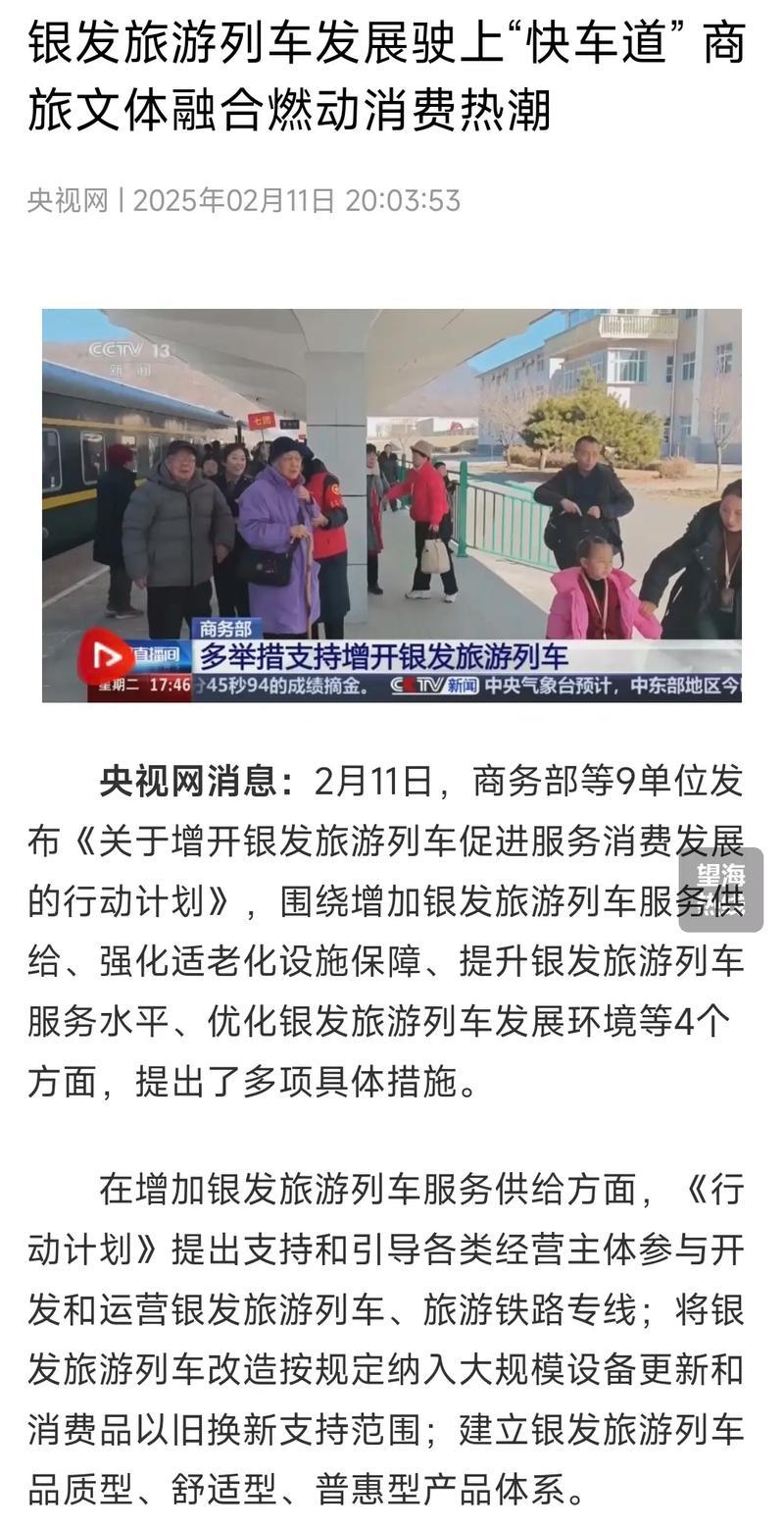银发旅游列车发展驶上“快车道” 商旅文体融合燃动消费热潮 银发旅游列车发展驶上“快车道” 商旅文体融合燃动消费热潮